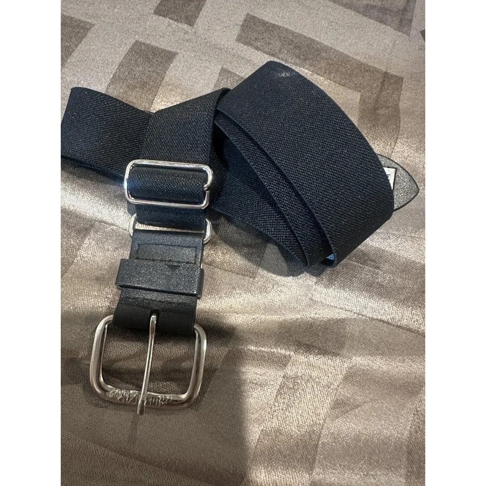 All-Star Belt Mens One Size Black‎ Elastic Baseball Adjustable 1025 Made Taiwan